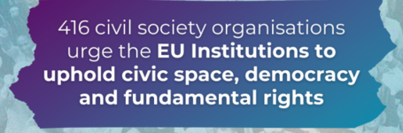 Open letter: Ensuring a vibrant civic space in the European Union – civil society’s expectations for the next five years